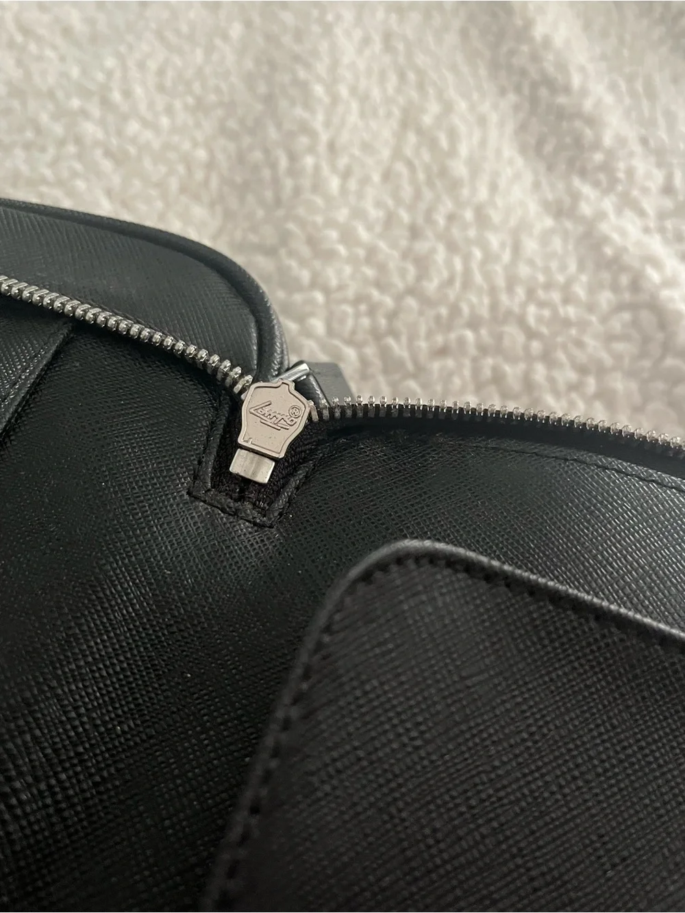 Prada Black Laptop Briefcase with Top Handles